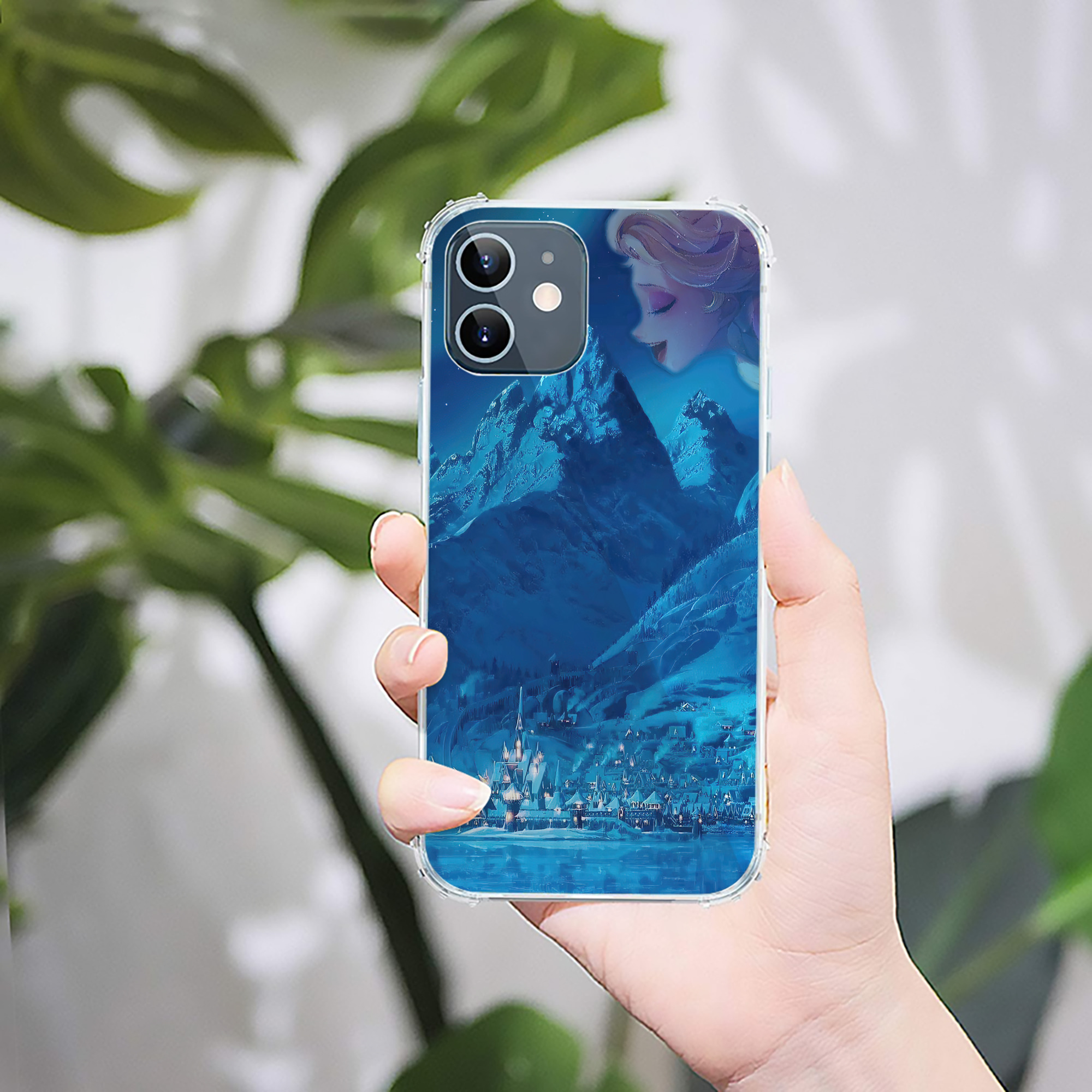 （画像用） アナと雪の女王 アンナ エルサ Frozen Anna Elsa 【iPhone 12シリーズ対応】透明スマホケース（クリアソフトケース）